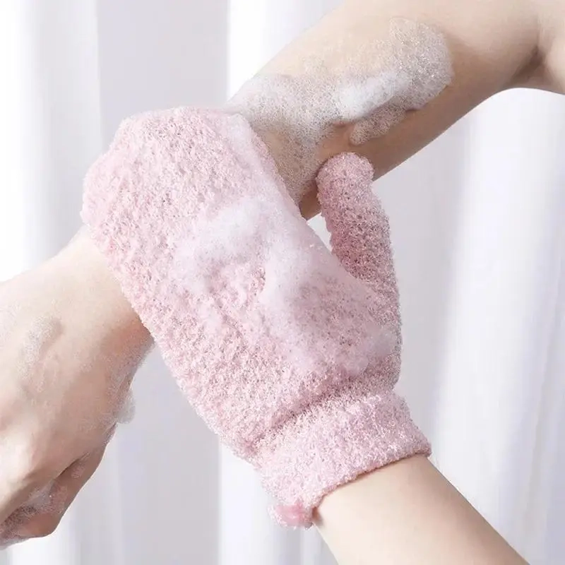 2-Pack Exfoliating Bath Sponge Gloves