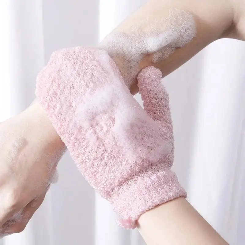 2-Pack Exfoliating Bath Sponge Gloves - Image 7