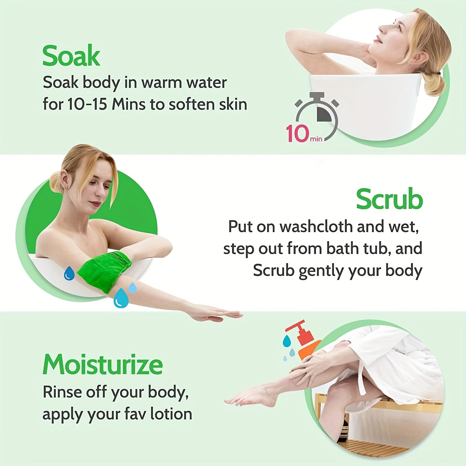 Reusable Exfoliating Bath Washcloth - Image 2