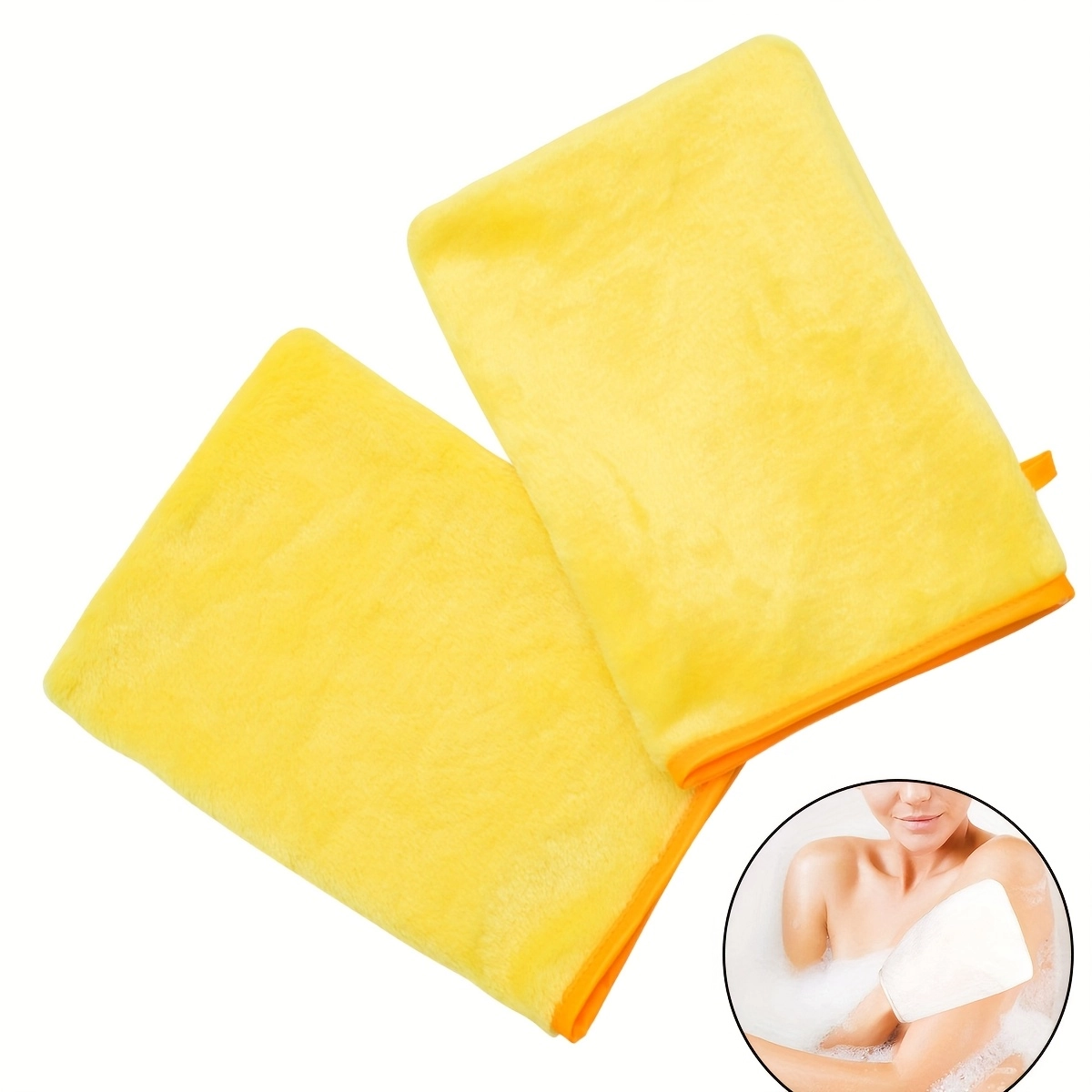 2-Pack Exfoliating Shower Gloves - Image 2