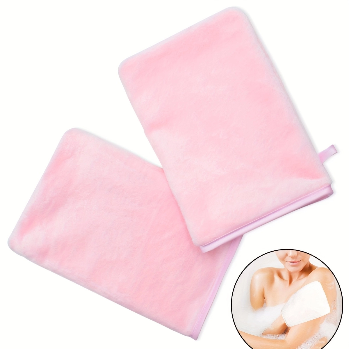 2-Pack Exfoliating Shower Gloves - Image 3