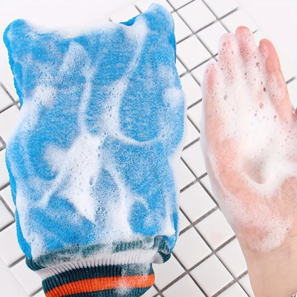 Solid Color Exfoliating Body Scrubber Glove