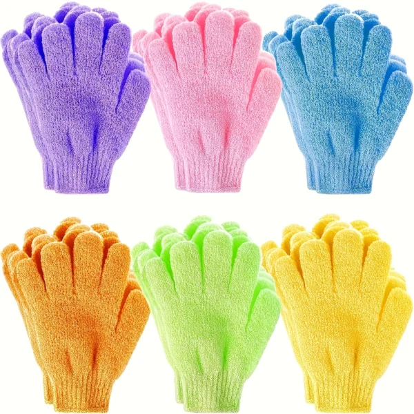2-Pack Gentle Exfoliating Bath Gloves