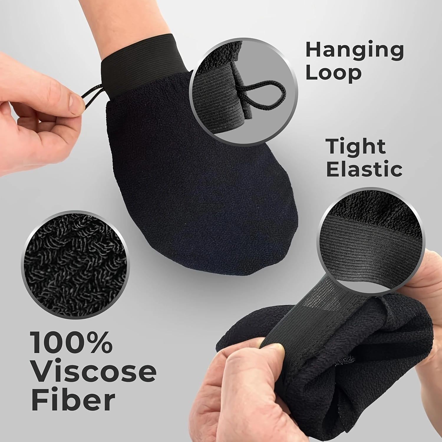 Kessa Exfoliating Body Scrub Gloves - Image 2