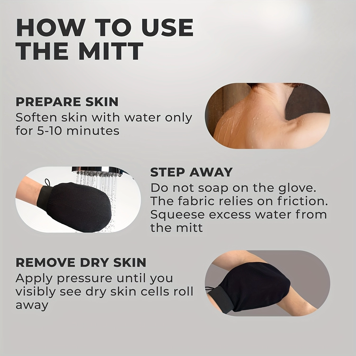 Kessa Exfoliating Body Scrub Gloves - Image 8