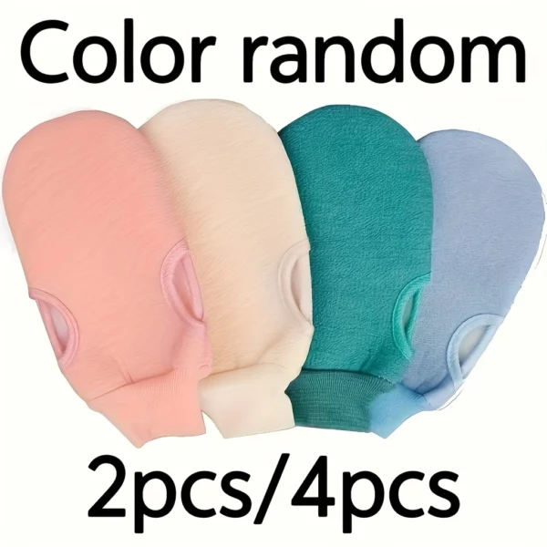 Gentle Exfoliating Bath Gloves Set