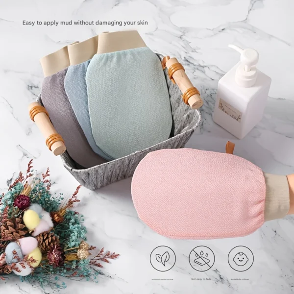 3-Pack Exfoliating Bath Scrub Towels