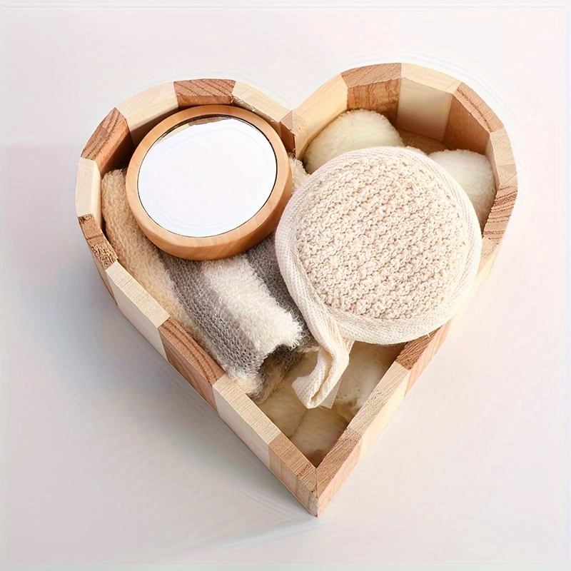Heart Shaped Bath Sponge Set - Image 4