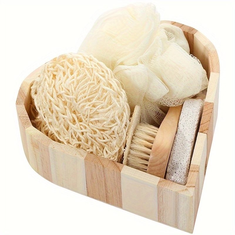 Heart Shaped Bath Sponge Set - Image 3