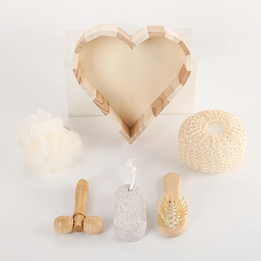 Heart Shaped Bath Sponge Set - Image 10