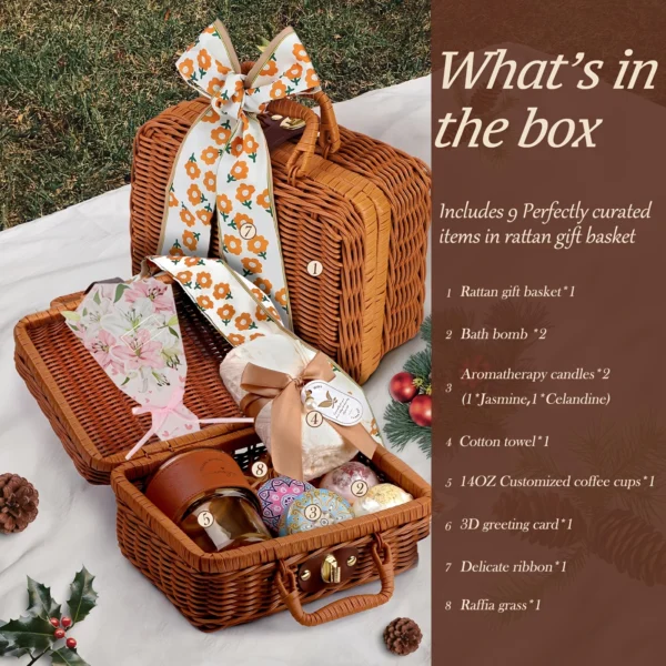 Relaxing Bath Gift Basket for Women