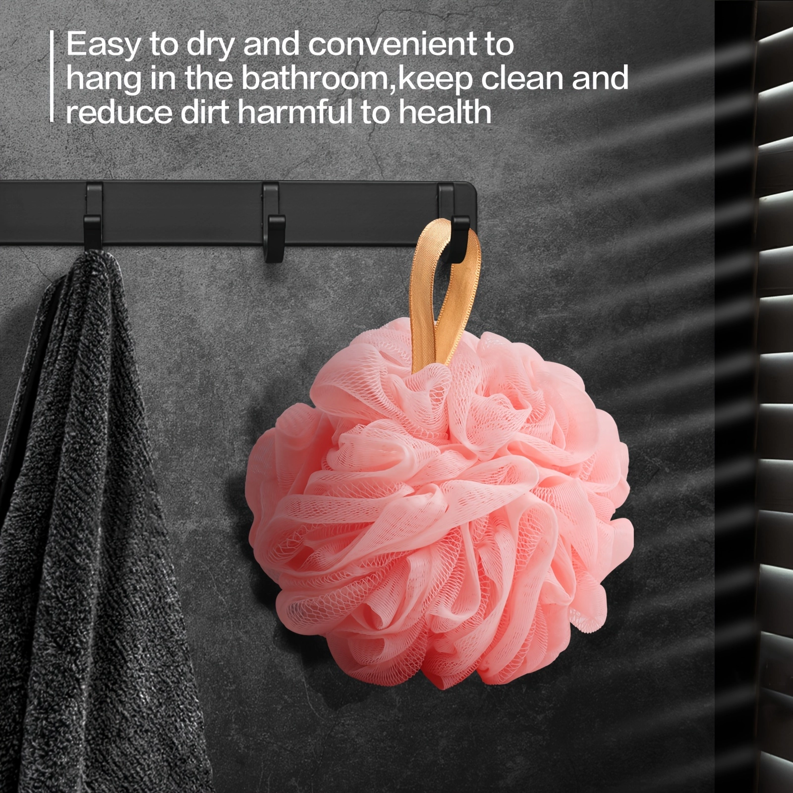 Soft Mesh Shower Puff Set - Image 2