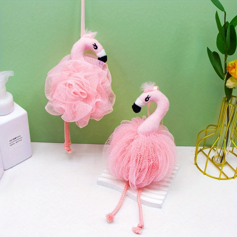 Cute Flamingo Bath Sponge - Image 2