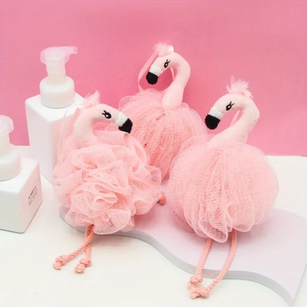 Cute Flamingo Bath Sponge