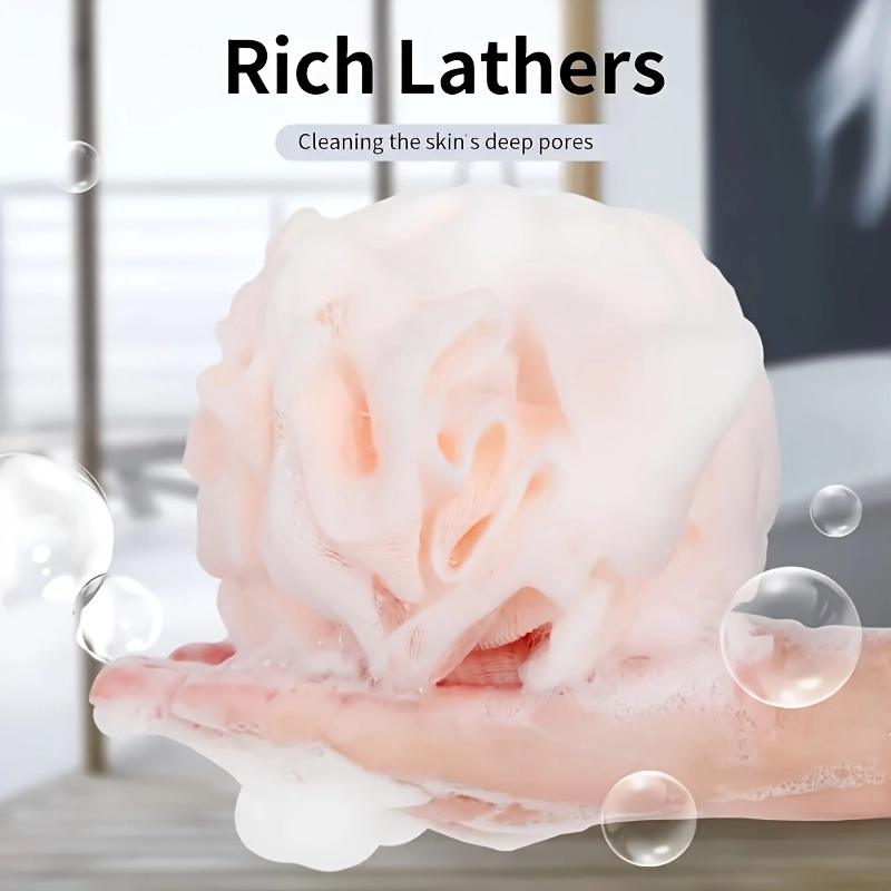 Dual-Color Foaming Bath Sponge Set - Image 8