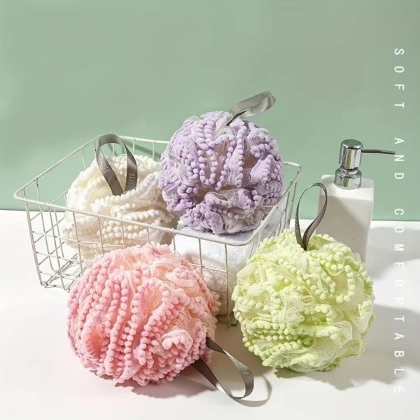 Cute Exfoliating Bath Sponge Set