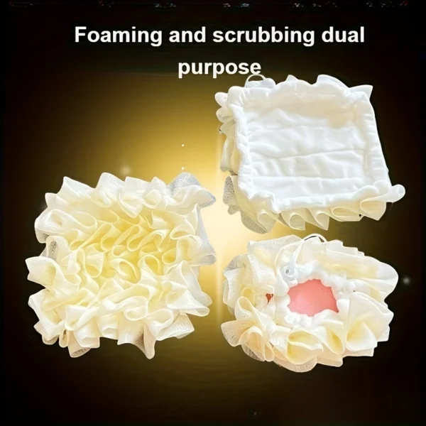 Soap Dispensing Bath Sponge Set