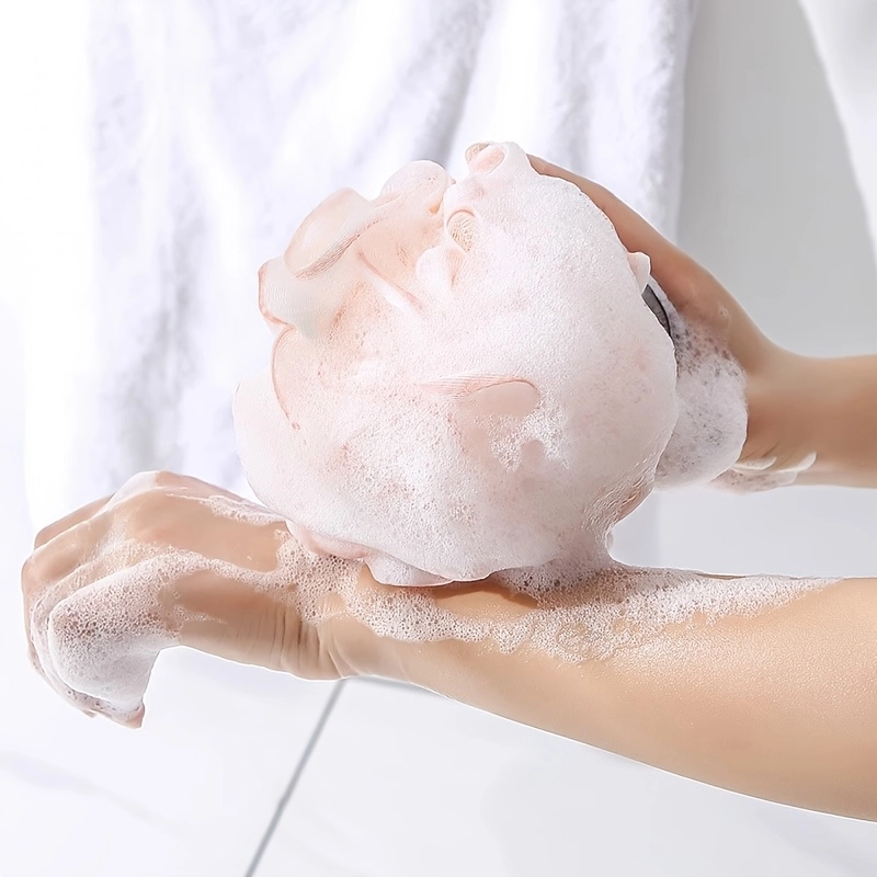 Double-Layer Foaming Bath Sponge Set - Image 2