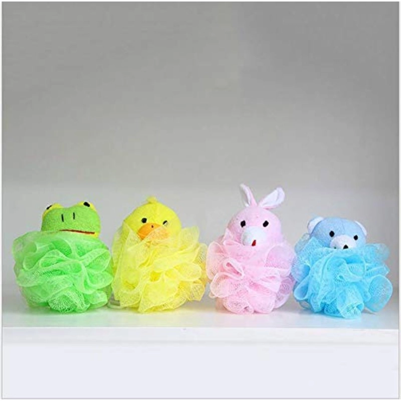 Cute Mesh Exfoliating Bath Sponge Set