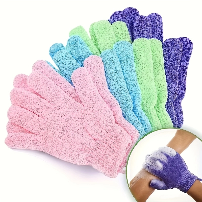 2-Pack Gentle Exfoliating Bath Gloves - Image 5
