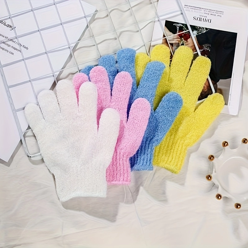 2-Pack Gentle Exfoliating Bath Gloves - Image 9