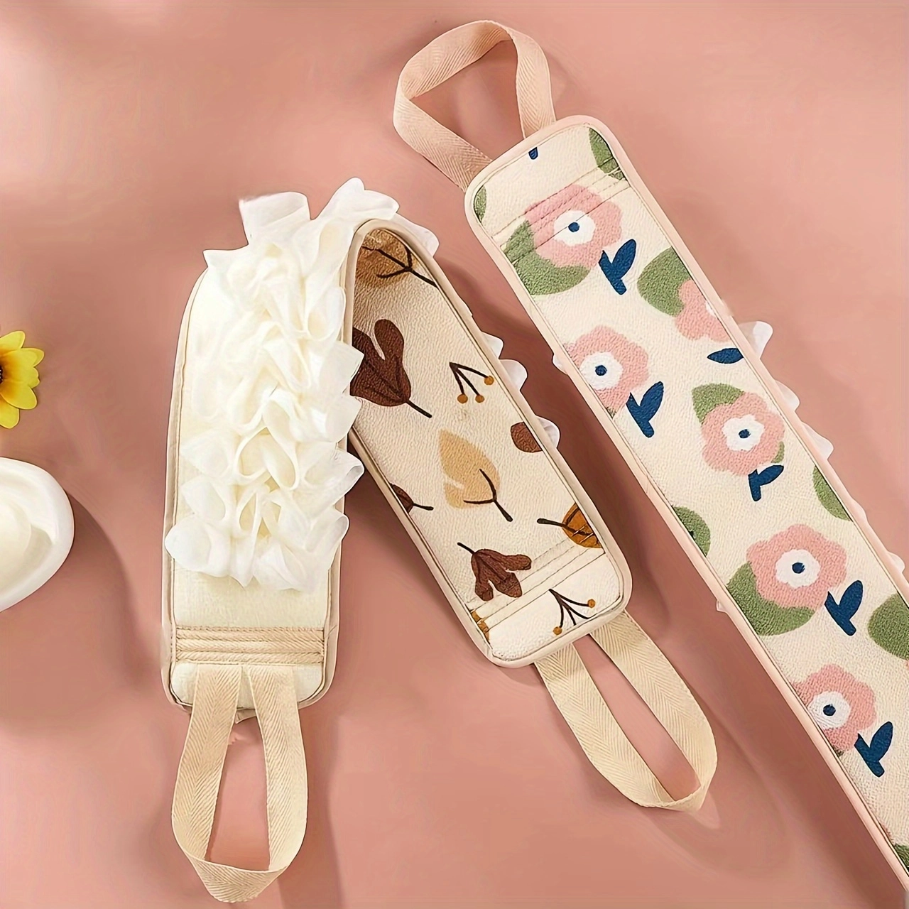 Floral Exfoliating Bath Glove - Image 3