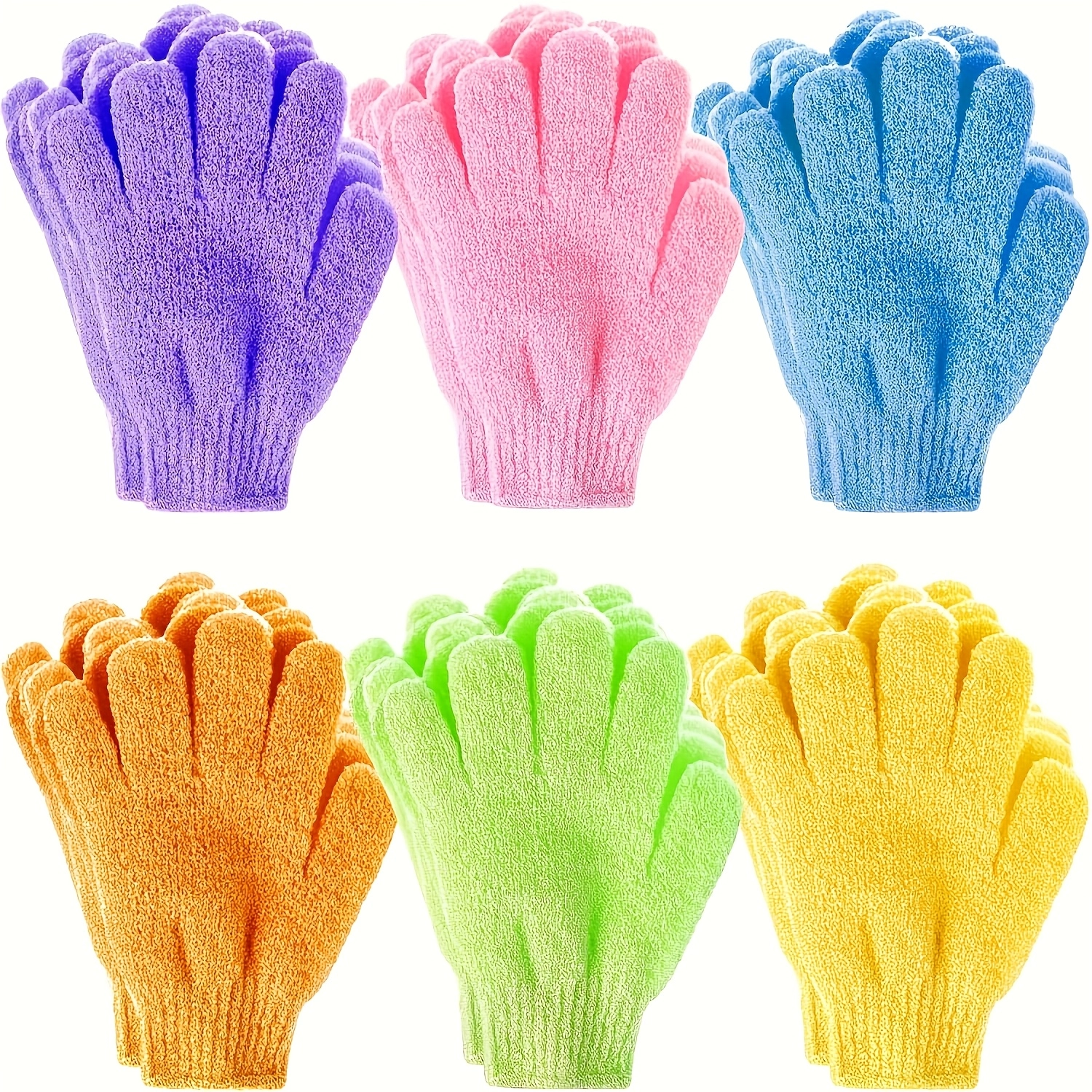 2-Pack Gentle Exfoliating Bath Gloves