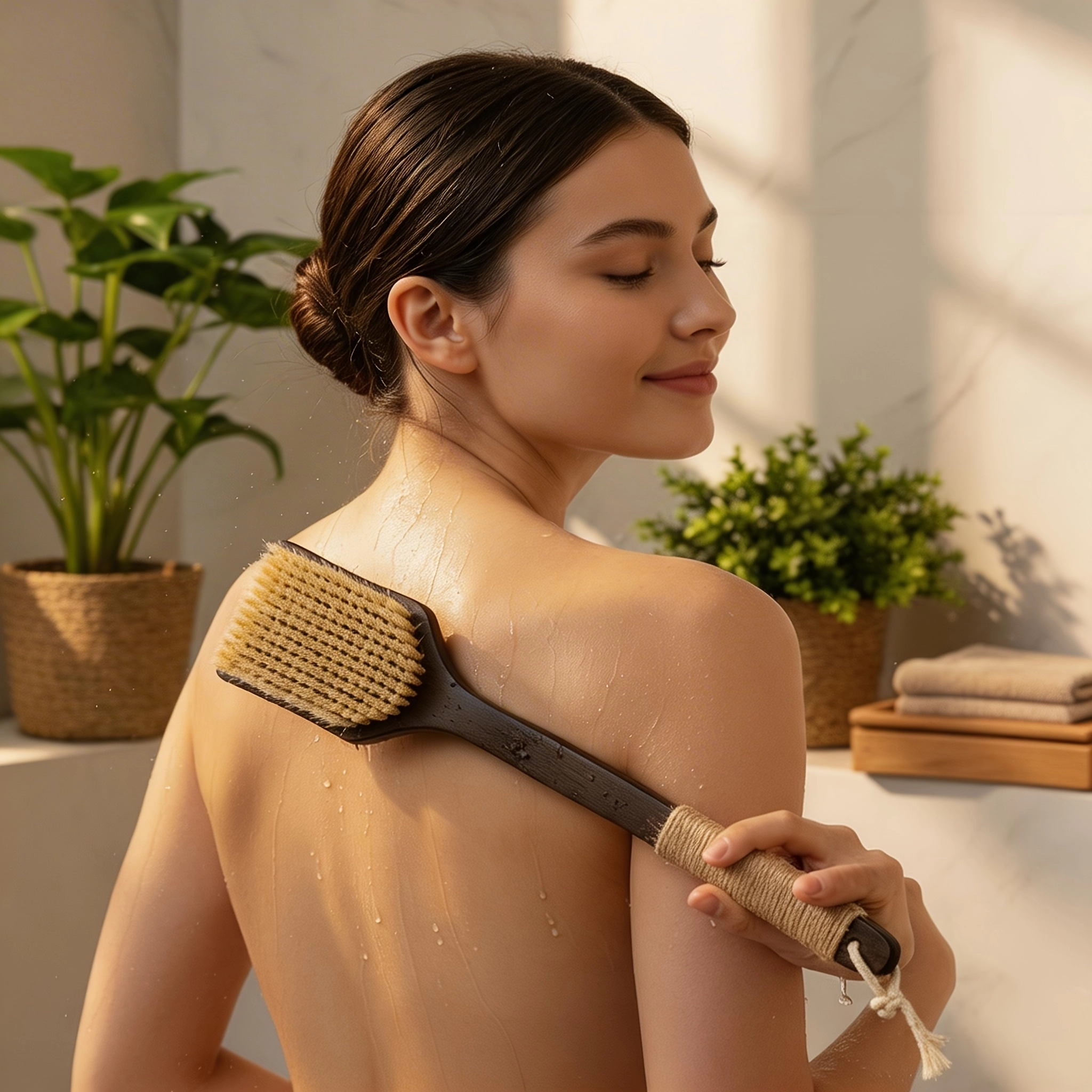 Body care towel and bath essentials